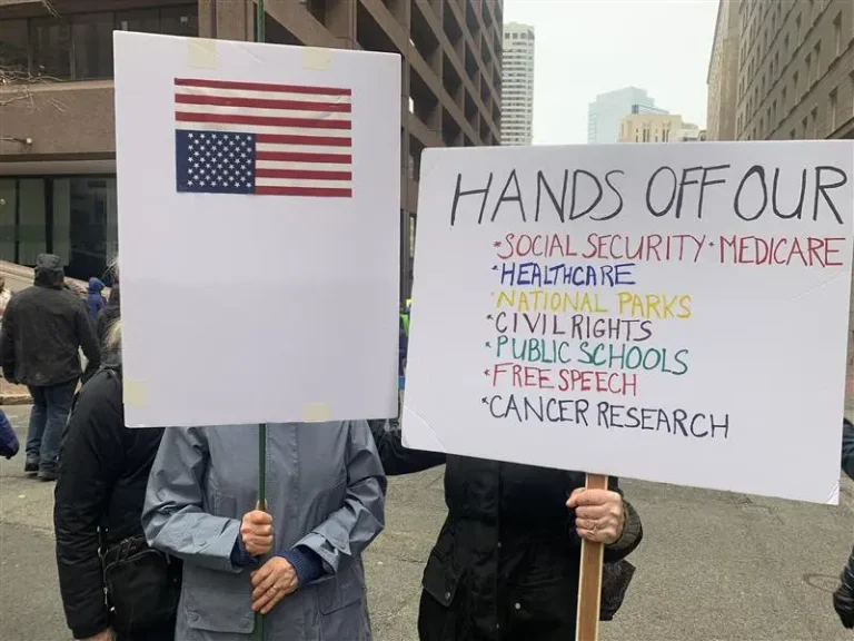 Thousands join protest against Trump in Boston