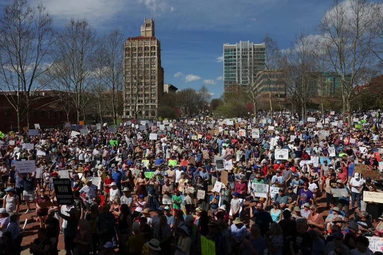 Anti-Trump protesters gather in Washington, other American cities