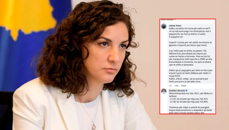 Rizvanolli cancels the LDK official's comment on the current in the north: Why this fear of minister? )