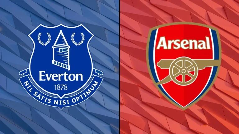 Official formations: Everton é Arsenal
