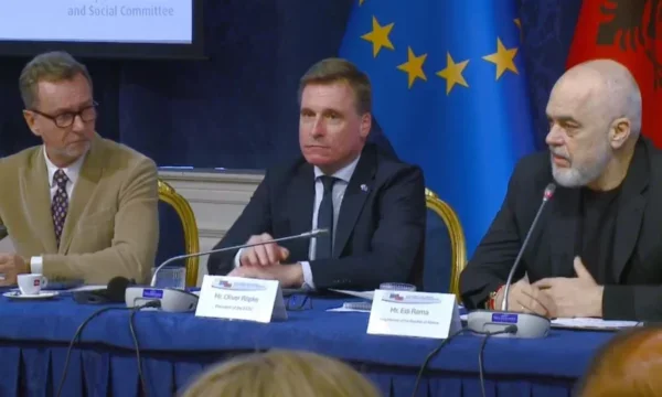 Rama Battuta with EU official: Albania will give them jobs, except for my post