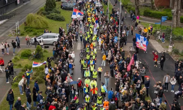 “Bike to Strasbourg” Serbian protesters' students aim to draw EU attention