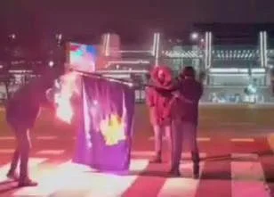 Scandalous: Serbs burned Kosovo flag one night before U Congress EFA in Belgrade