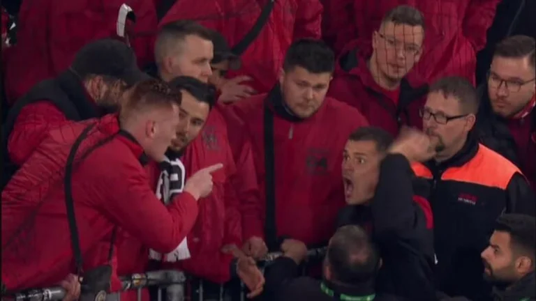 Granit Jaka badly clashed with Leverkusen fans after the shameful elimination of Germany's Cup