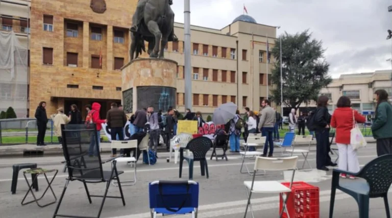 Las protestas en Skopje comienzan por la tragedia de Kocan