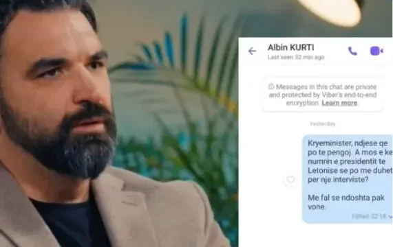 El periodista de Kosovo escribe a Kurt en Viber, se lo dejó.