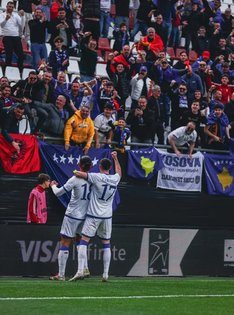 Kosovo defeats Iceland in the historic match for League B, we're in the B League of Nations