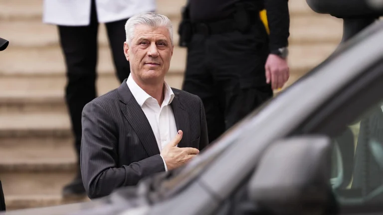 Hashim Thaci comes to Kosovo