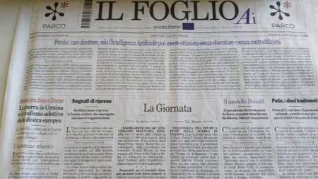 Col: “Il Foglio Al” publishes the first edition of the newspaper created by AI