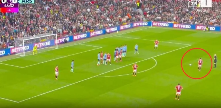 ###### Bruno Fernandes marca gol loco por los fauli UTD en la superioridad de Arsenal