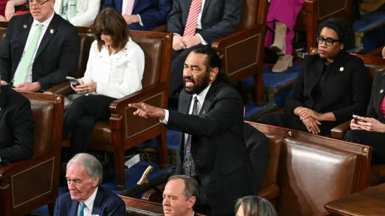 La voce del deputato americano sembra il discorso di Trump, la sicurezza.