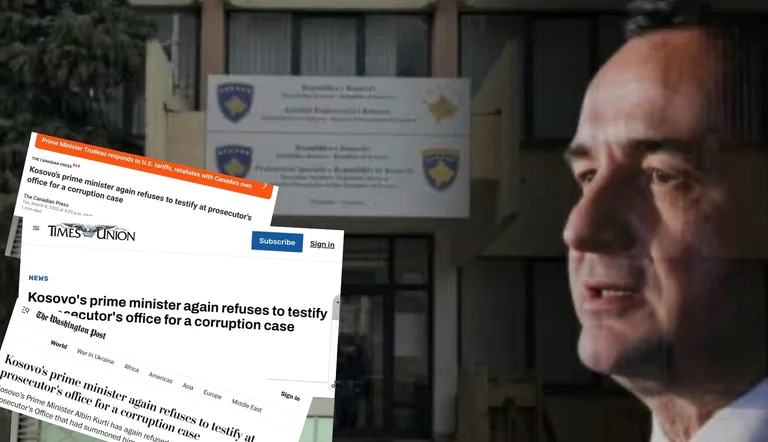 La mauvaise image du Kosovo : le refus de Kurt d'aller au procureur devient le chef des médias internationaux