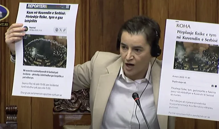 Appel de Brnabisic au Parlement serbe : Vous appréciez les médias au Kosovo