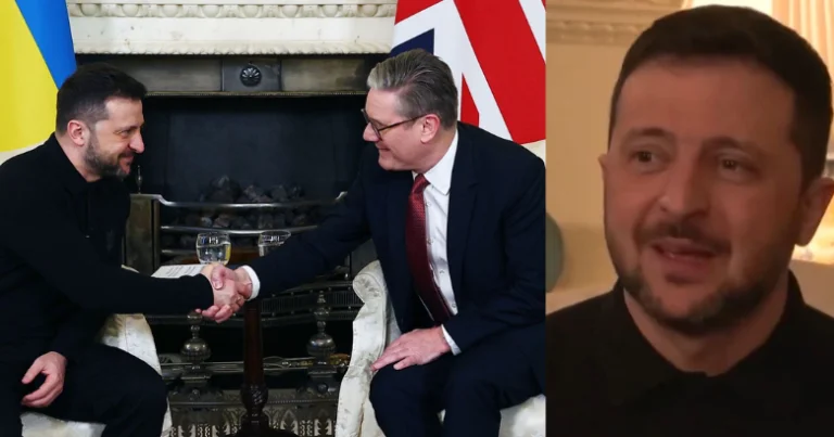 Zelensky parece lágrima al reunirse con el Primer Ministro británico