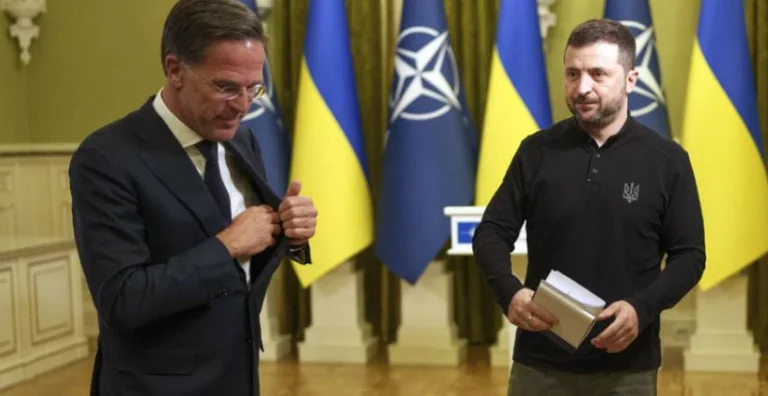 "Set up reports with Trump hizox1⁄4" Rutte habla con Zelensky: Debemos permanecer unidos