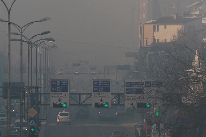 Pristina 46. in der Welt für Luftverschmutzung