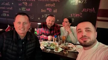 Dafina Zeqiri et son mari dînent avec Richard Green en Allemagne