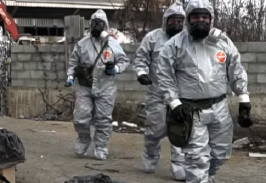 Italian KFOR team conducts search for chemical and radiological risk reduction in the plant where waste is dumped in Pec