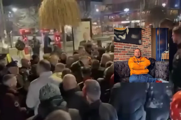 They opposed the VVA rally in Skenderaj, accompanied by police, members of the Jashari family, Gurim Jashari