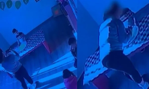 Manifestations à Tirana, l'éducateur tire sur un gamin de 3 ans et le gifle