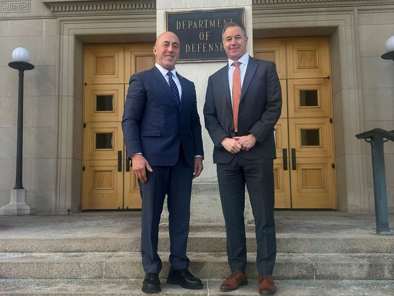 Haradinaj at Pentagon, discusses Kosovo's NATO membership