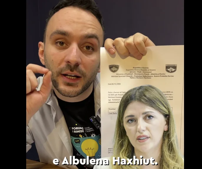 LDK Stone: Salih Zyba's sister has been admitted to the Justice Ministry competition.