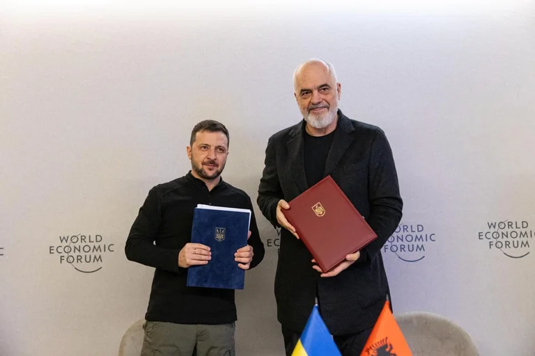 Rama meets with Zelensky in Davos: Signed security agreements with Ukraine