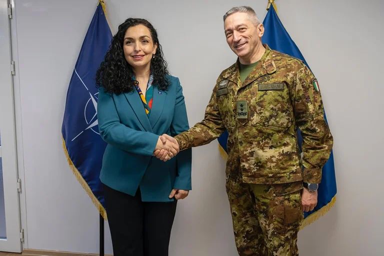 Berdoni meets Osman, topic of discussion current situation, co-operation between KFOR and Kosovo institutions
