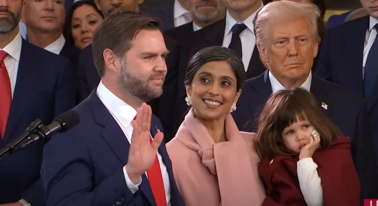 JD Vance swears as U.S. Vice President