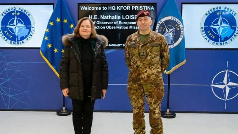 KFOR Commander trifft EU Missions-Chefmonitor, Talk über Sicherheit, 9. Februar Wahlen