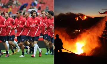 Ehemalige Arsenal-Angriffe brennen ihr Zuhause für 3,3 Millionen Pfund in Los Angeles