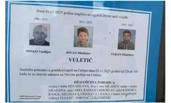 Fondata l'identità di quelli uccisi nel massacro di Cetinje, la vittima più giovane era 10