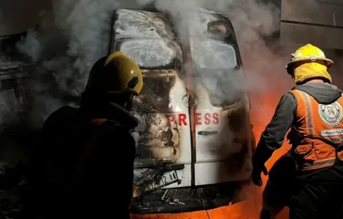 Five Palestinian journalists killed in Israeli air strike