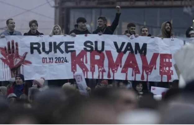 Massive protests in Belgrade against Vuciqi