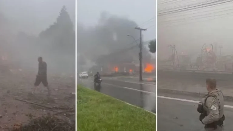 L'avion tombe au centre-ville du Brésil, perd la vie de 10 personnes à bord