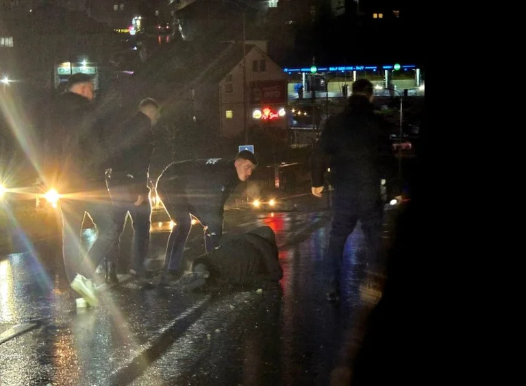 Pristina: Car hits the footman on the path “C”