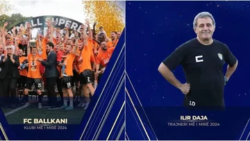 Balkans zum besten Club in 2024 Ilir Daya nimmt die Auszeichnung als bester Coach