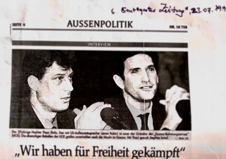 Behram pubblica un'intervista a Thaci condotta nel 1999: Abbiamo combattuto per la libertà.