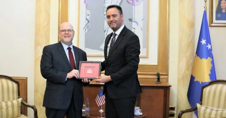 Konjufca thanks Hovenier for his work on boosting US-Kosovo co-operation
