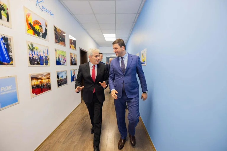 Krasniqi rencontre Ali Ahmeti: Center l'usage de la langue albanaise ne contribue pas à la coexistence interethnique