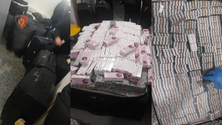 Kosovo-Bürger, mehr als 1 Million Schmuggelpillen und 300 Tausend Euro in Rinas 5 werden verhaftet