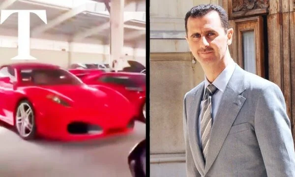 Full Mercedes Ferrari: Rebels enter Bashar Al Assad garage