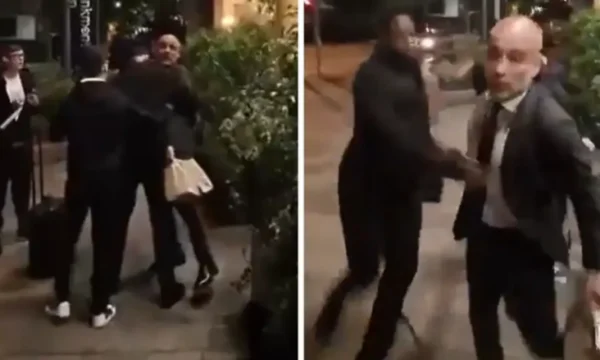 Fuardio, he tried to hit Liverpool fan.