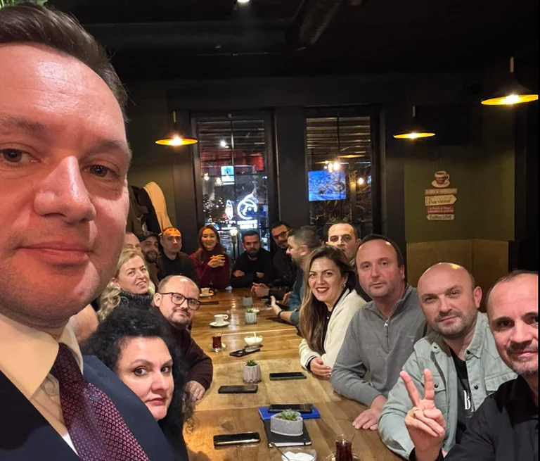Zogaj publishes photo with some of LDK's third branch members in Pristina