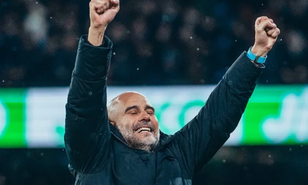 Pep Guardiol se réjouit comme un enfant, gagne après sept matchs
