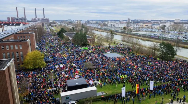 Nearly 100,000 Volkswagen workers joined the strike