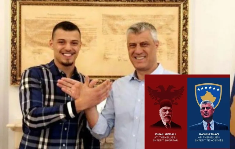 “La fondation de l'État albanais et le père fondateur de l'État du Kosovo” - Le fils de Thaci publie des photos d'Ismail Kemal et Hashim Thaci