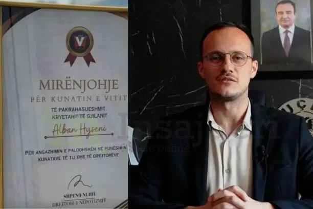 VV's Hyseni reçoit la reconnaissance de P DS: Le beau-frère de l'année