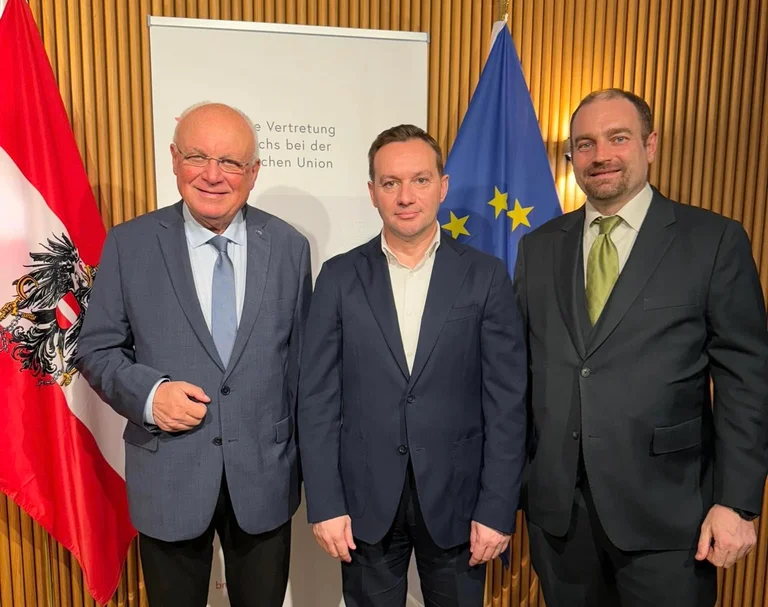 Birdaj at meetings at Austrian Embassy in Brussels, discusses deepening ties between Kosovo and Austria