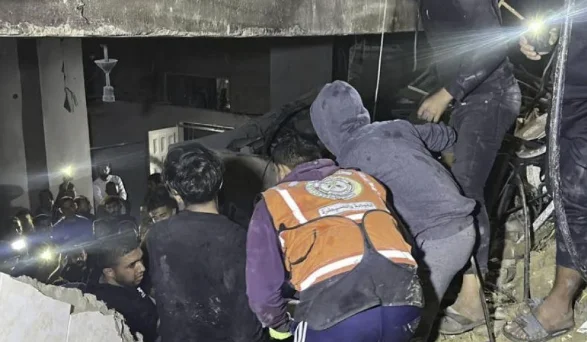 Reported for many killed in Gaza by Israeli air strikes at night